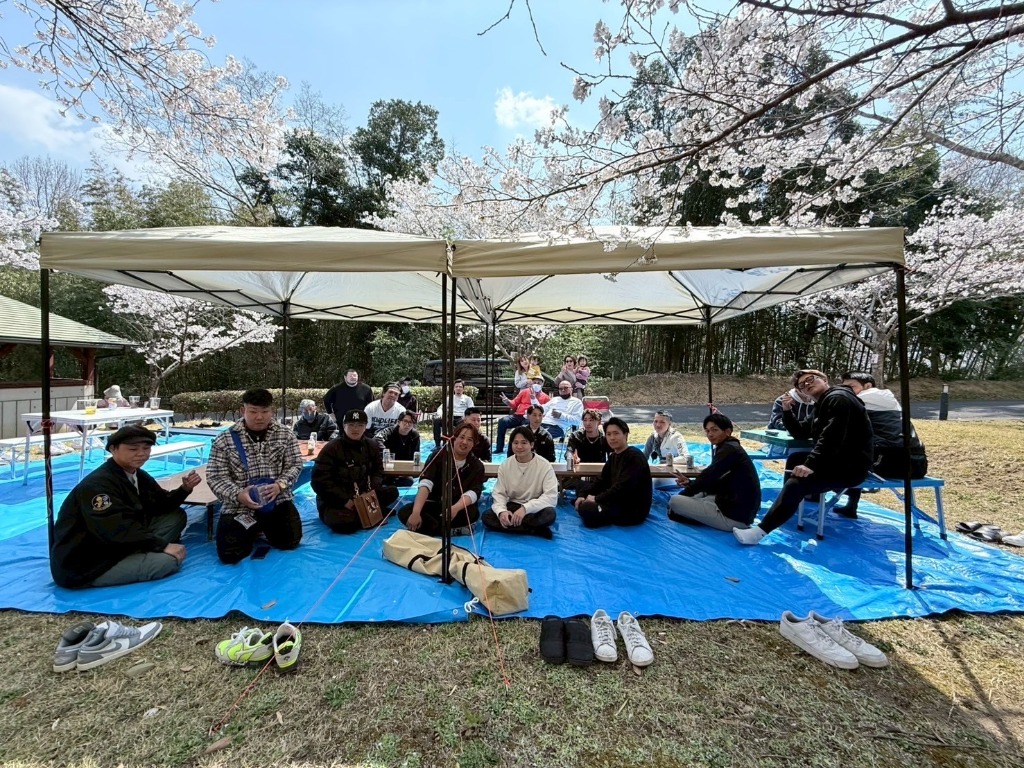 ㈱絆友興業 毎年恒例　春の陽気に恵まれたお花見＆BBQ